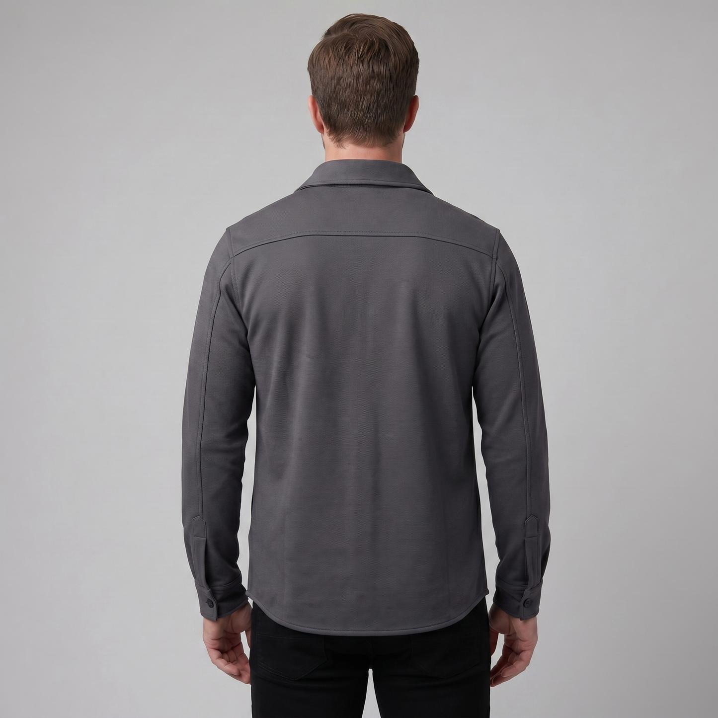 Men's Twin-Pocket Overshirt Slim Fit