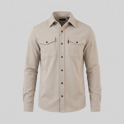 Men's Twin-Pocket Overshirt Slim Fit