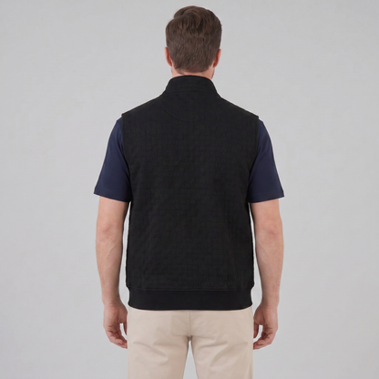 Men's Utility Zip Vest with Stand-Up Collar
