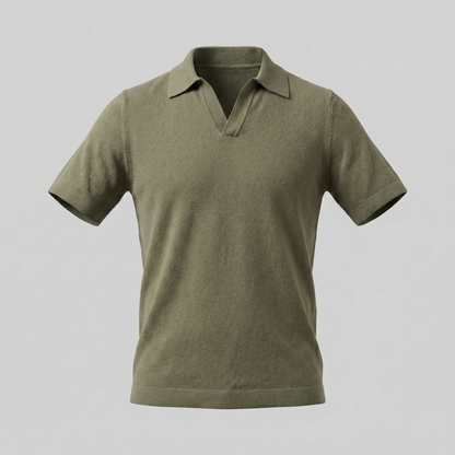 Men's V-Neck Summer Polo