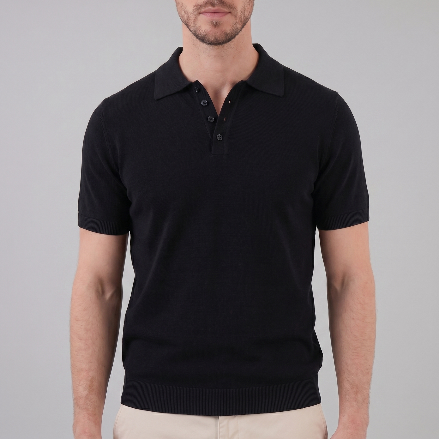 Men's V-Neck Summer Polo