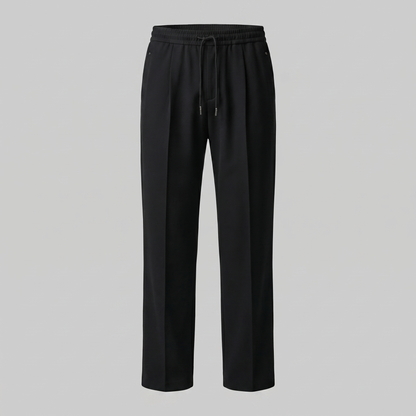 Men's Wide Leg Trousers with Drawstring