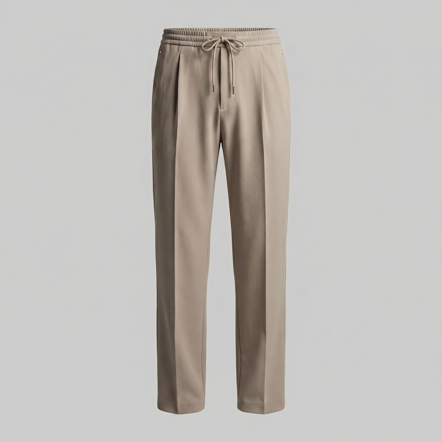 Men's Wide Leg Trousers with Drawstring