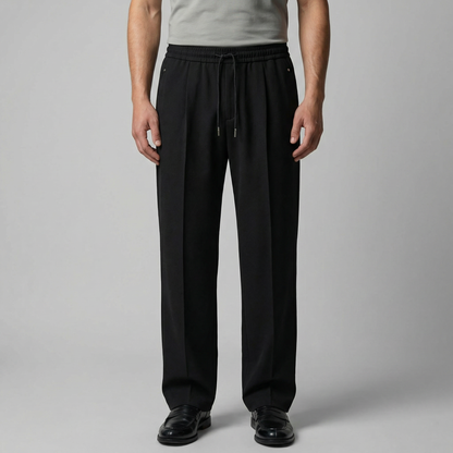Men's Wide Leg Trousers with Drawstring