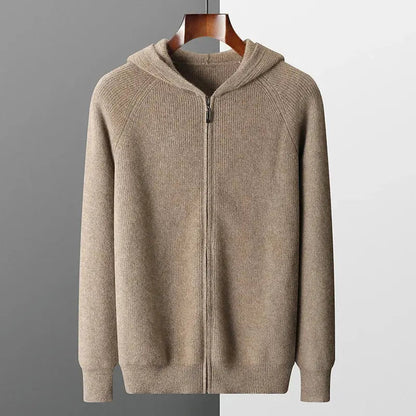 Men's Wool Zip Up Hoodie