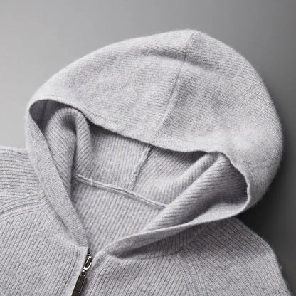 Men's Wool Zip Up Hoodie