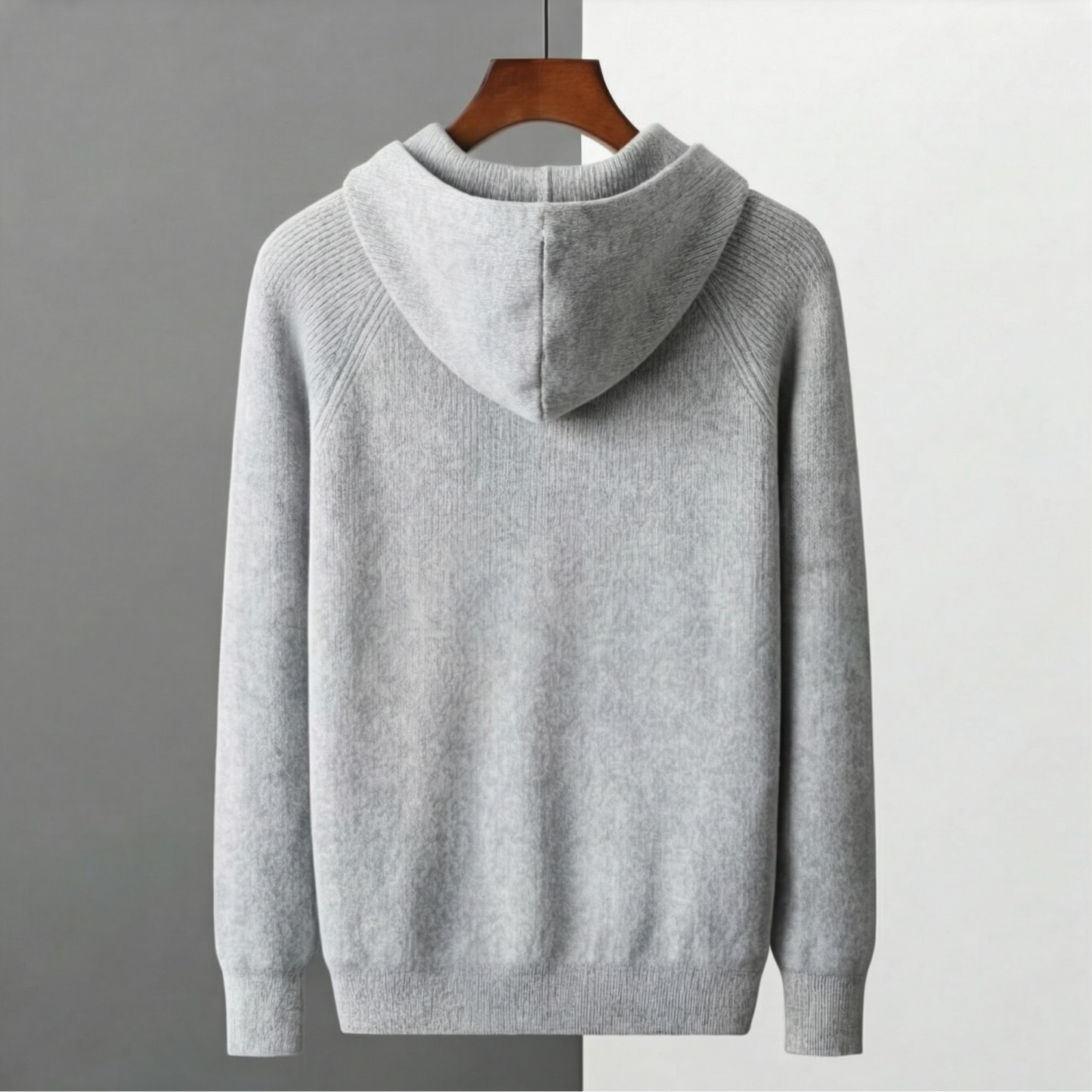Men's Wool Zip Up Hoodie