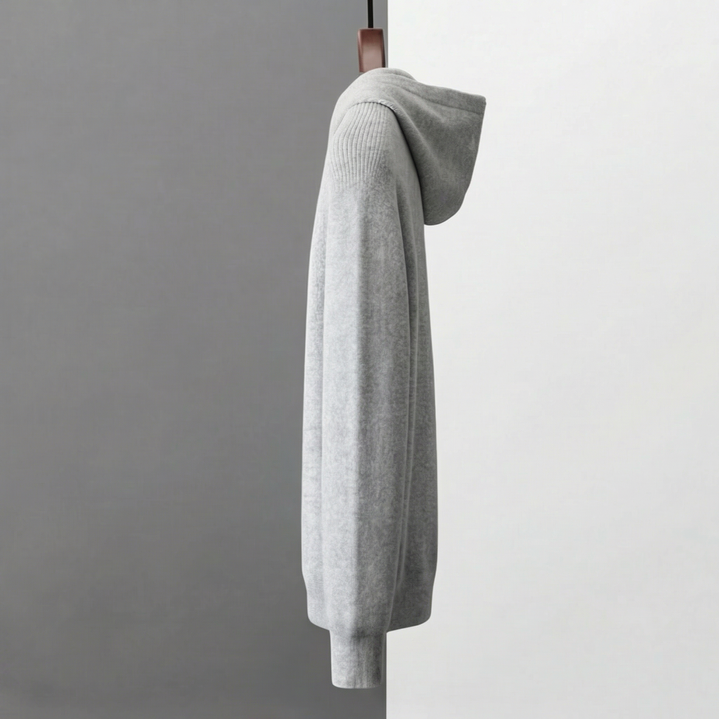 Men's Wool Zip Up Hoodie