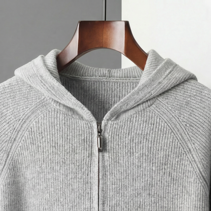 Men's Wool Zip Up Hoodie