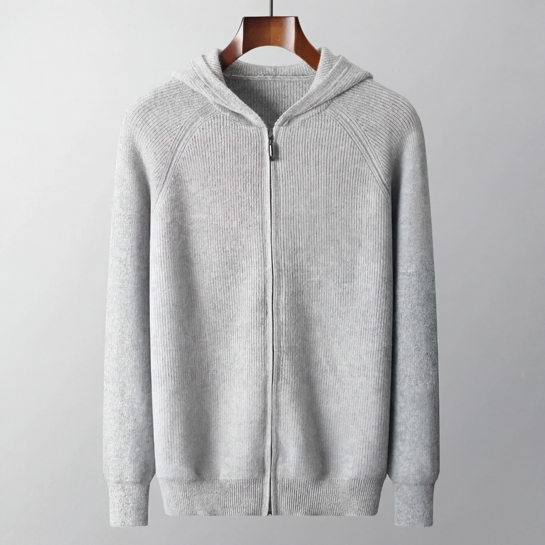 Men's Wool Zip Up Hoodie