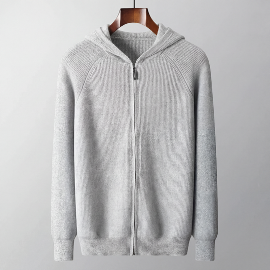 Men's Wool Zip Up Hoodie