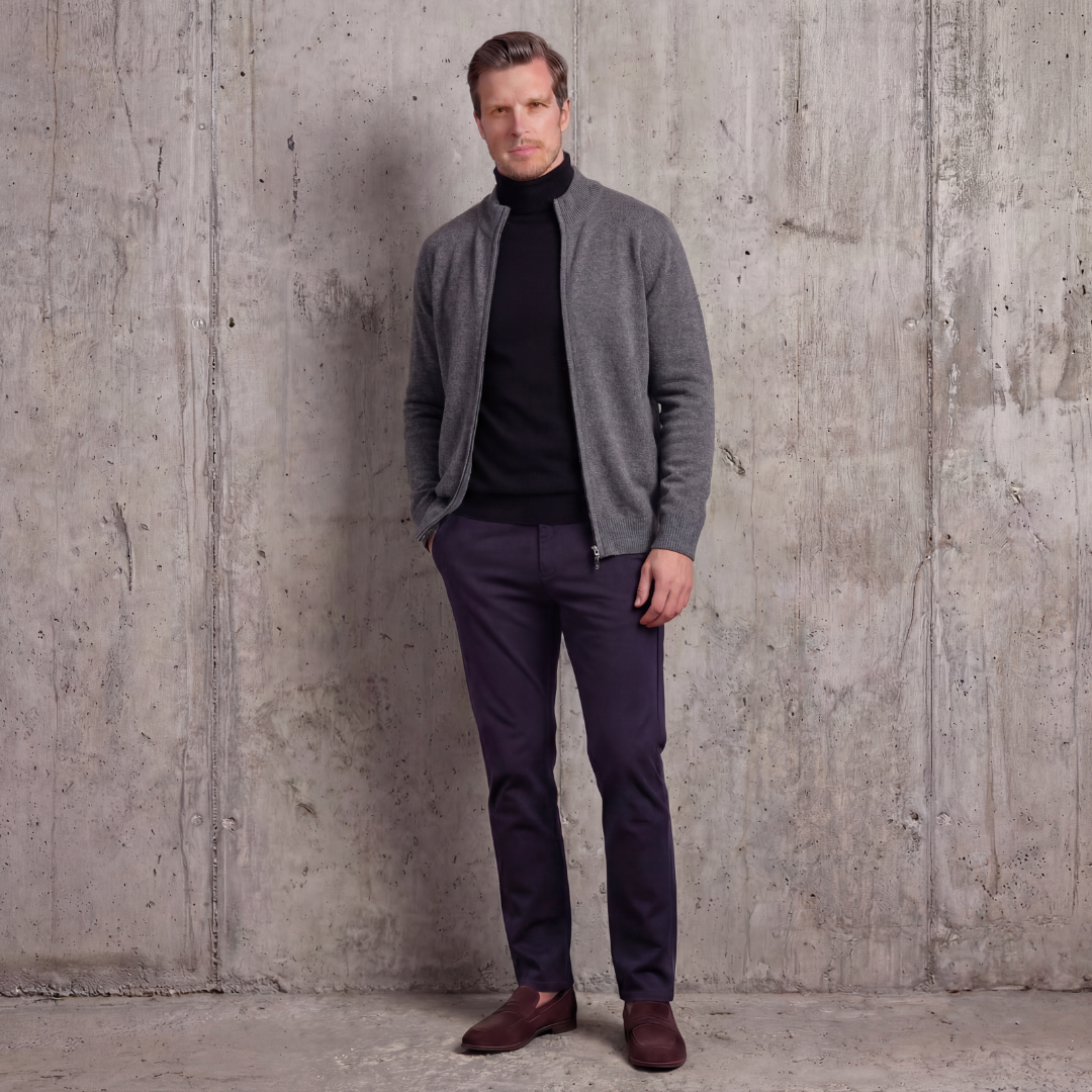 Men's Zip Sweater for Stylish Comfort