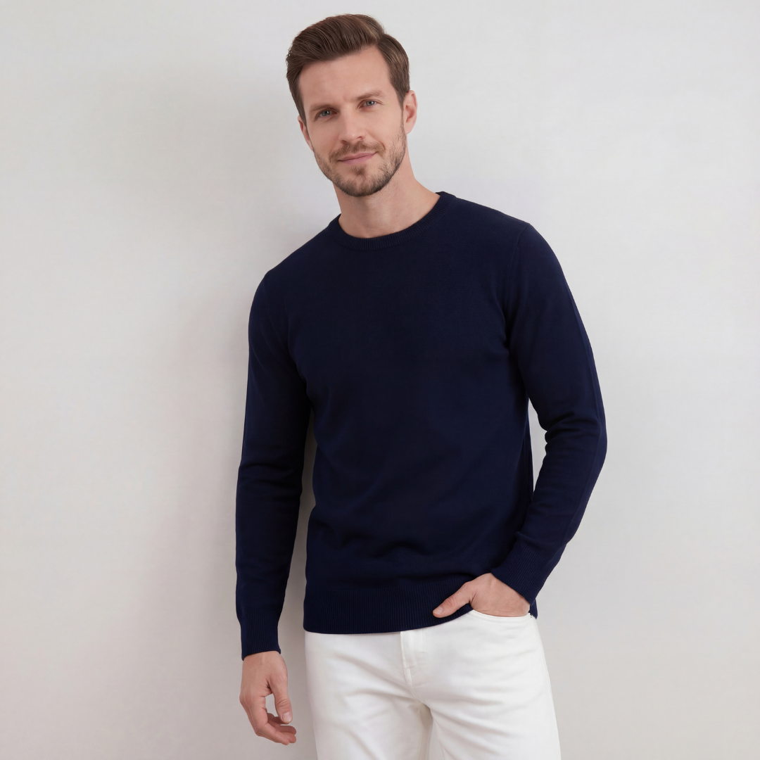 Navy Crewneck Sweater