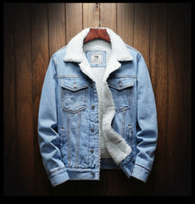 Jaqueta Jeans Masculina Forrada de Lã