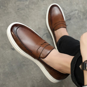 Sapato Mocassim Loafer Masculino de Couro Italy