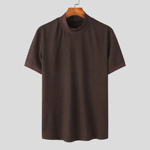 Camisa Masculina de Lã Casimira com Gola Alta