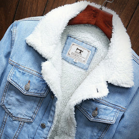 Jaqueta Jeans Masculina Forrada de Lã
