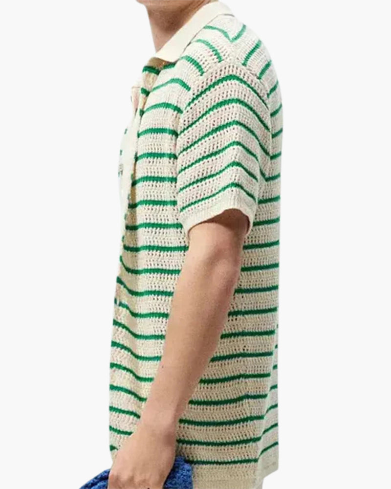 Wearing Marbella Knitted Button Shirt