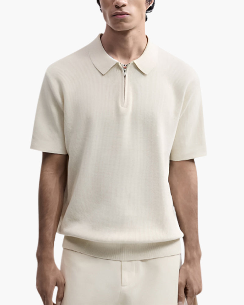 Marbella Merino Zip Polo