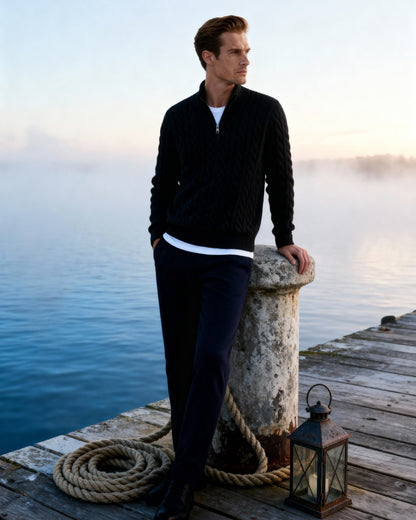 Verbier Luxe Half-Zip Sweater