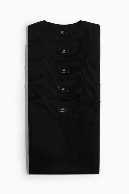 Camisetas Masculina Basic- Kit 5 Unidades