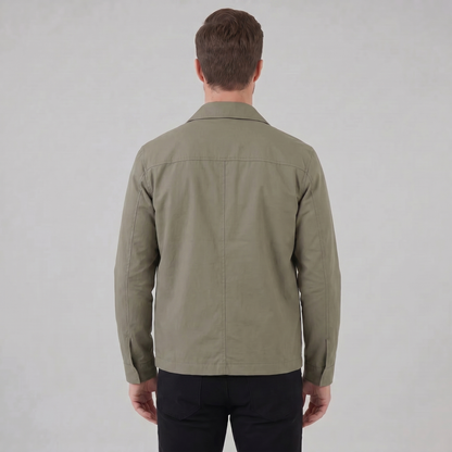 Men's Harrington Jacket with Check Lining