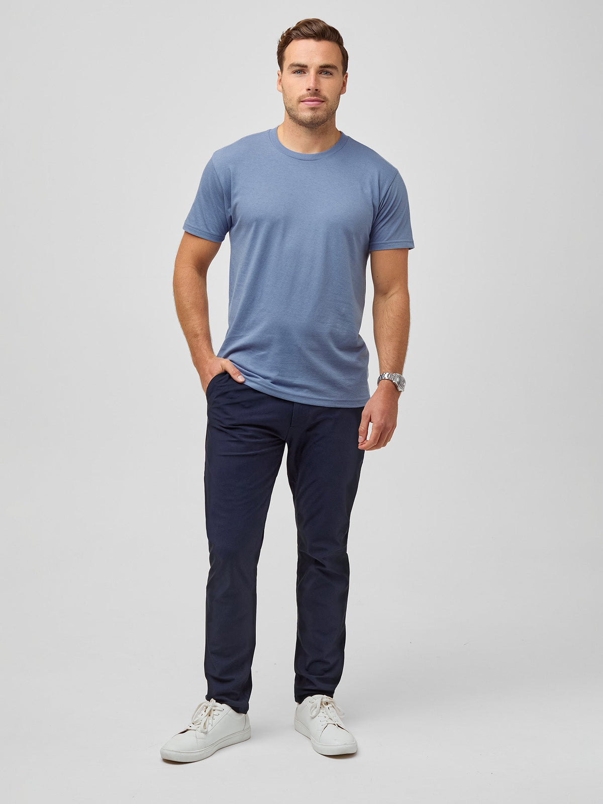 Kit com 5 Camisetas Masculina Gola Careca Spring Essentials