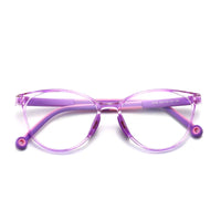 Purple and clear