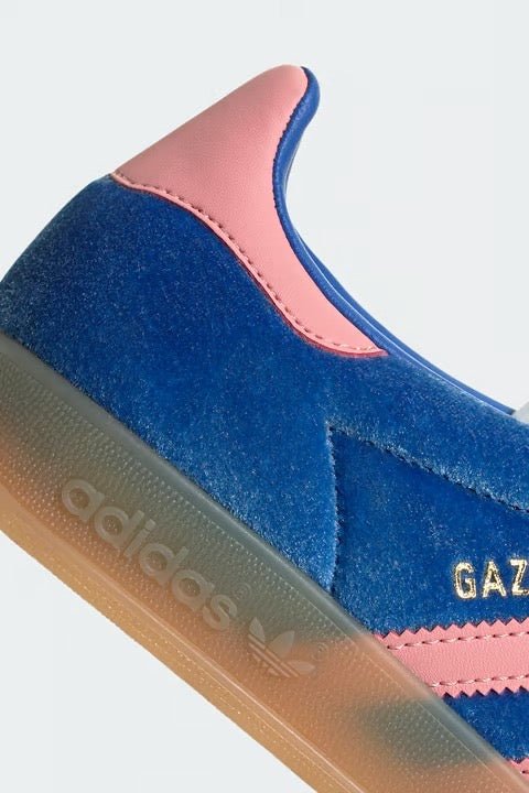 Adidas Gazelle Indoor Blue Semi Pink Velvet Blue