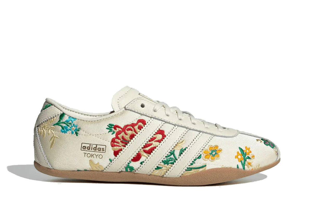 Adidas Tokyo Crew White Floral Embroidery White
