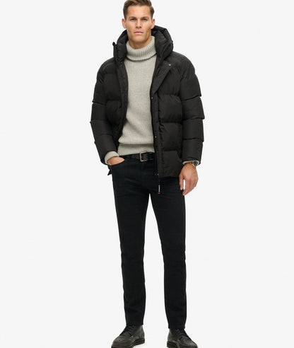 Jaqueta Puffer Masculina Com Capuz Armor