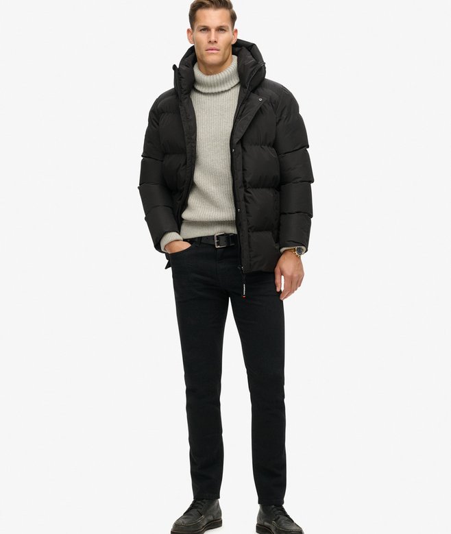Jaqueta Puffer Masculina Com Capuz Armor