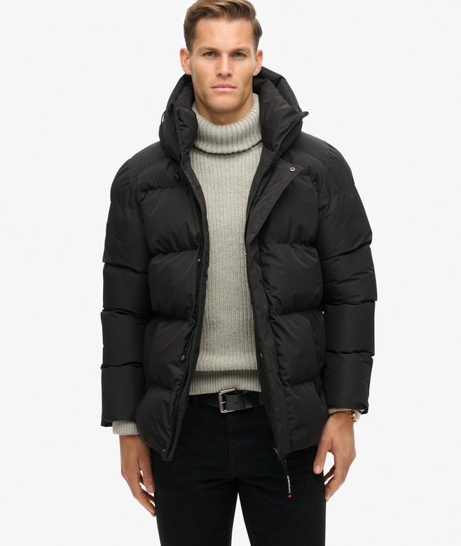 Jaqueta Puffer Masculina Com Capuz Armor