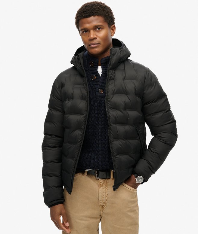 Jaqueta Masculina Puff Acolchoado com Capuz