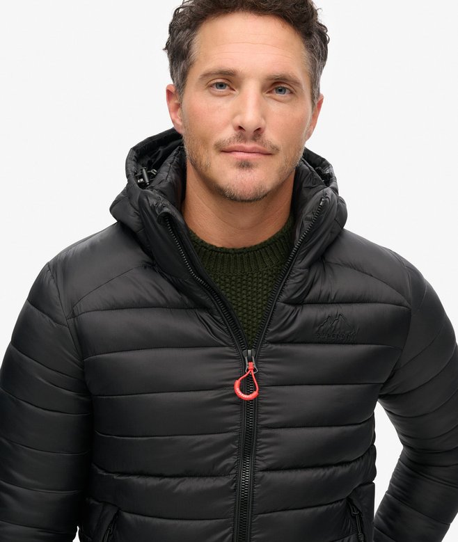 Jaqueta Masculina Puffer Esportiva com Capuz