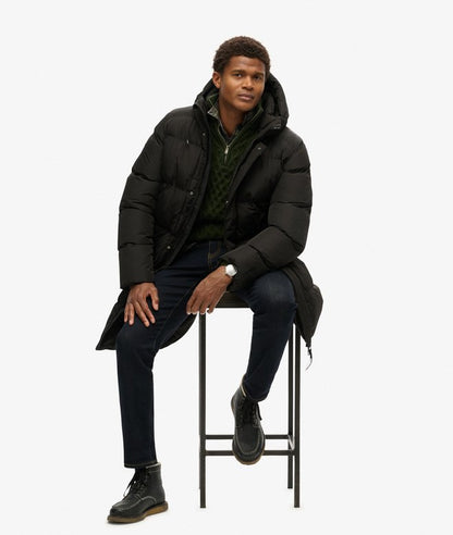 Jaqueta Puffer Masculina Com Capuz Delta