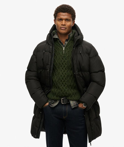 Jaqueta Puffer Masculina Com Capuz Delta