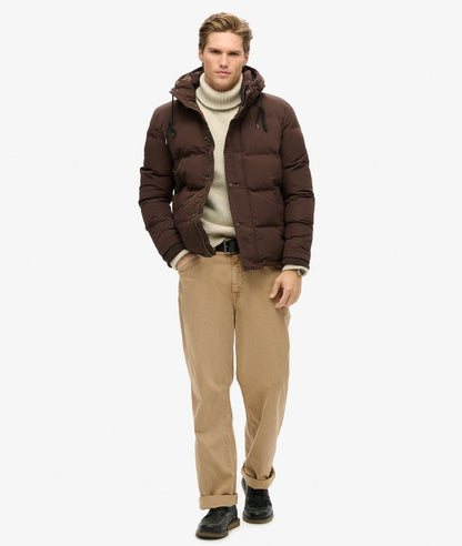 Jaqueta Masculina Puff Everest Curta com Capuz