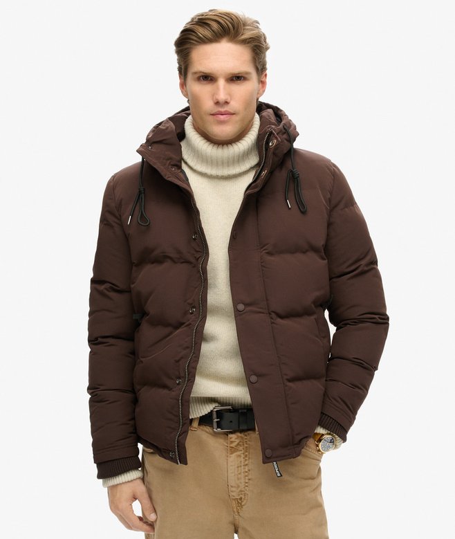 Jaqueta Masculina Puff Everest Curta com Capuz
