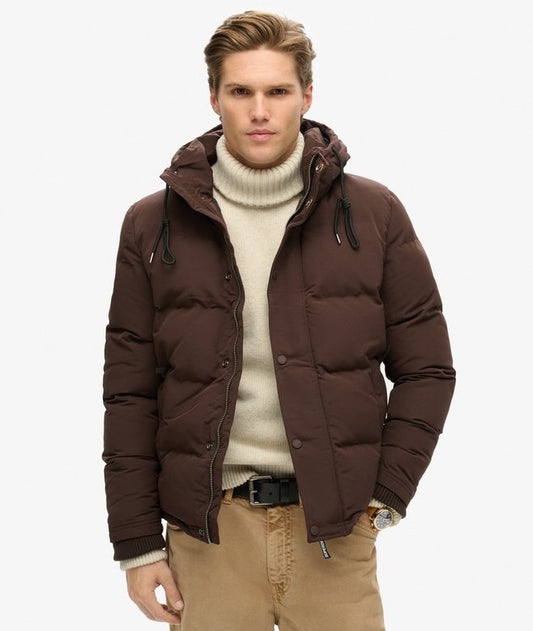 Jaqueta Masculina Puff Everest Curta com Capuz