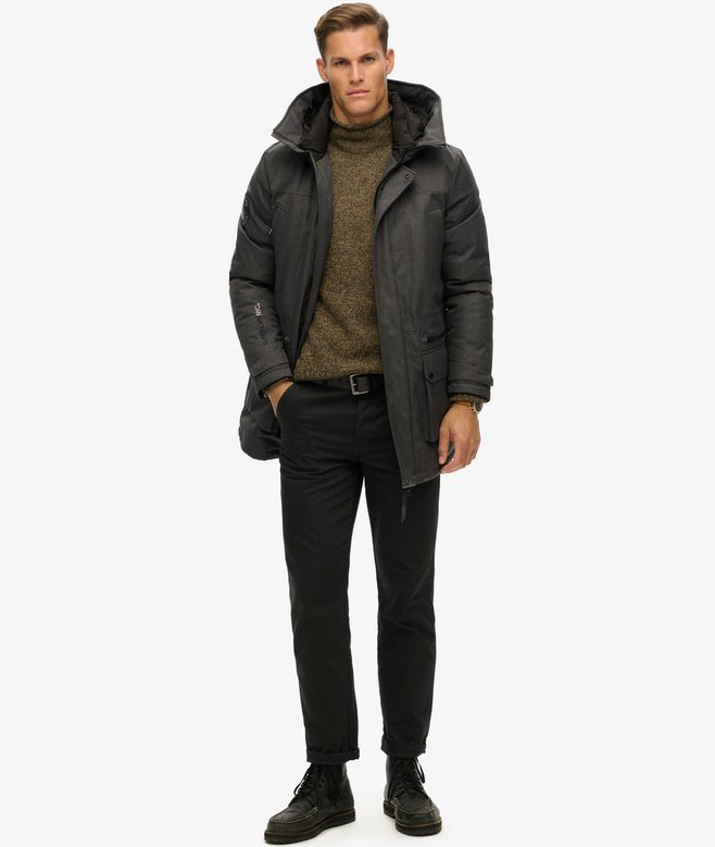 Casaco Parka Acolchoado Grid